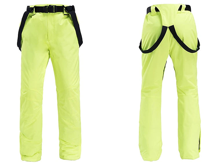 Men's Women's Ski Jacket with Bib Pants Outdoor Winter Thermal Warm Waterproof Windproof Breathable Hooded Clothing Suit for Snowboarding Ski Mountain / Cotton