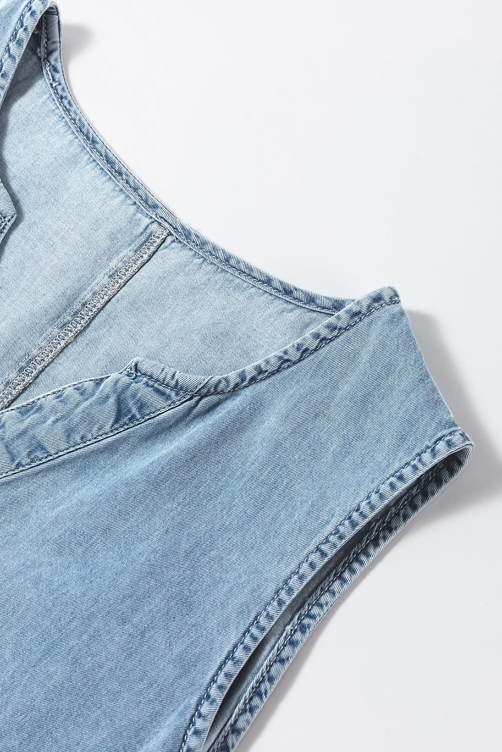 Ins Button Irregular Slit Denim High Waist Skirt