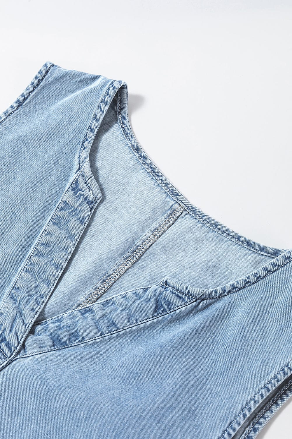 Ins Button Irregular Slit Denim High Waist Skirt