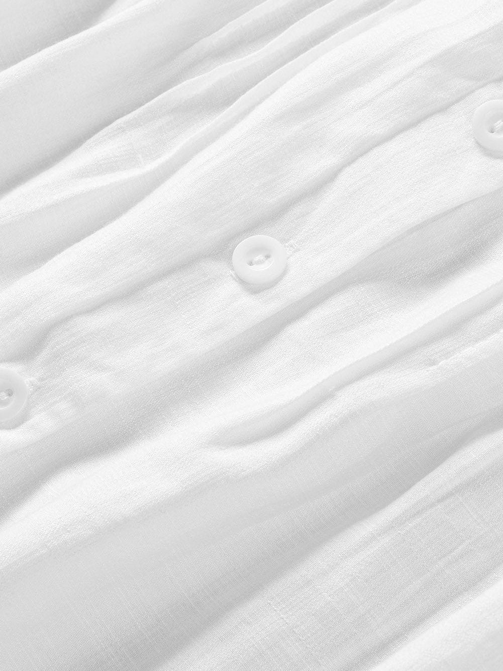 Ivory Revive Eyelet Button Down Blouse