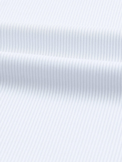 Ivory V-Neck Textured Knit Sleeveless Top