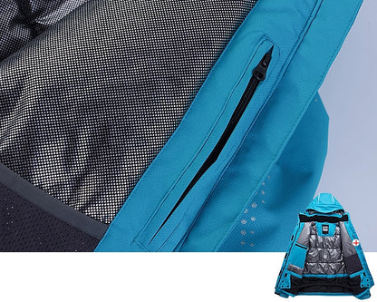 Men's Women's Hoodie Jacket Ski Jacket Outdoor Winter Thermal Warm Adjustable Waterproof Windproof Detachable Hood Windbreaker Winter Jacket for Skiing Camping / Hiking Snowboarding Ski