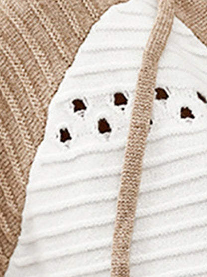 Women's Cardigan Sweater Hooded Ribbed Knit Acrylic Patchwork Zipper Hooded Spring Fall Outdoor Daily Going out Stylish Casual Soft Long Sleeve Color Block Black Pink Gray S M L