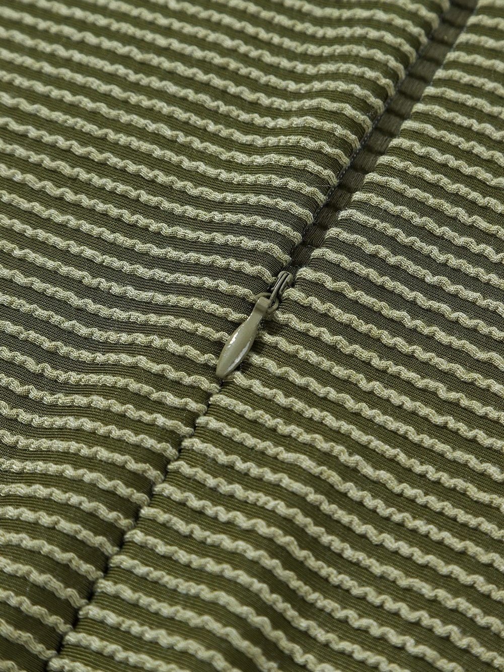 Jungle Green Corded Pullover Long Sleeve Drawstring Romper