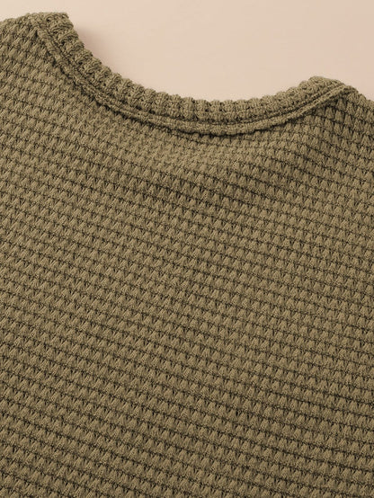 Jungle Green Textured Sleeveless Maxi Dress with Side Slits