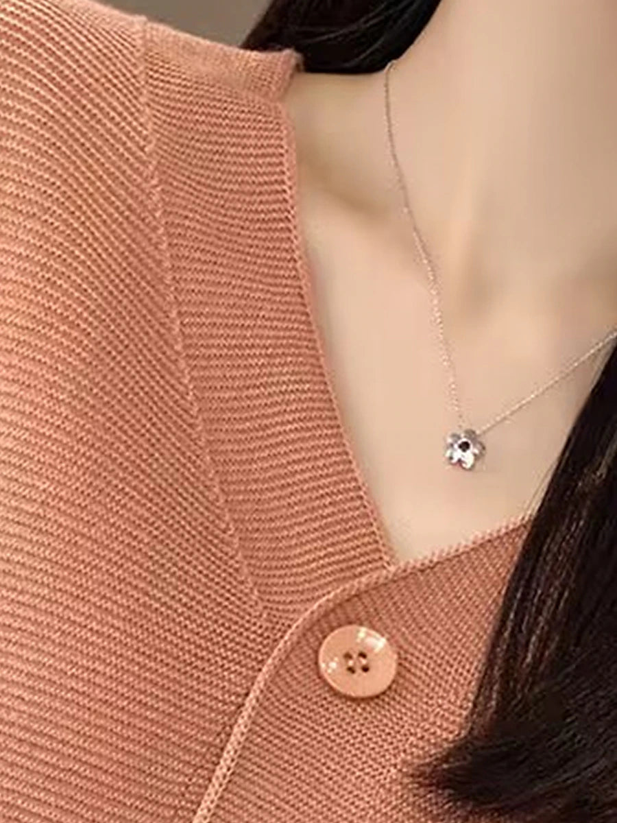 Women's Cardigan Sweater Jacket V Neck Ribbed Knit Acrylic Button Knitted Fall Winter Regular Outdoor Valentine's Day Daily Fashion Streetwear Casual Long Sleeve Solid Color Black Pink Red S M L