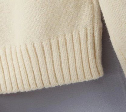 Set with Cropped Turtleneck Sweater Knitted Mini Skirt 2 PCS Sexy Cute Y2K Casual Daily Outfits