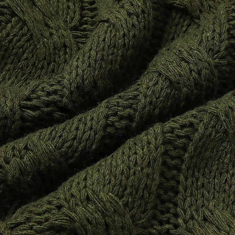 Women's Cardigan Sweater Open Front Cable Chunky Knit Button Pocket Fall Winter Tunic Daily Casual Soft Long Sleeve Solid Color Dark powder Black White S M L