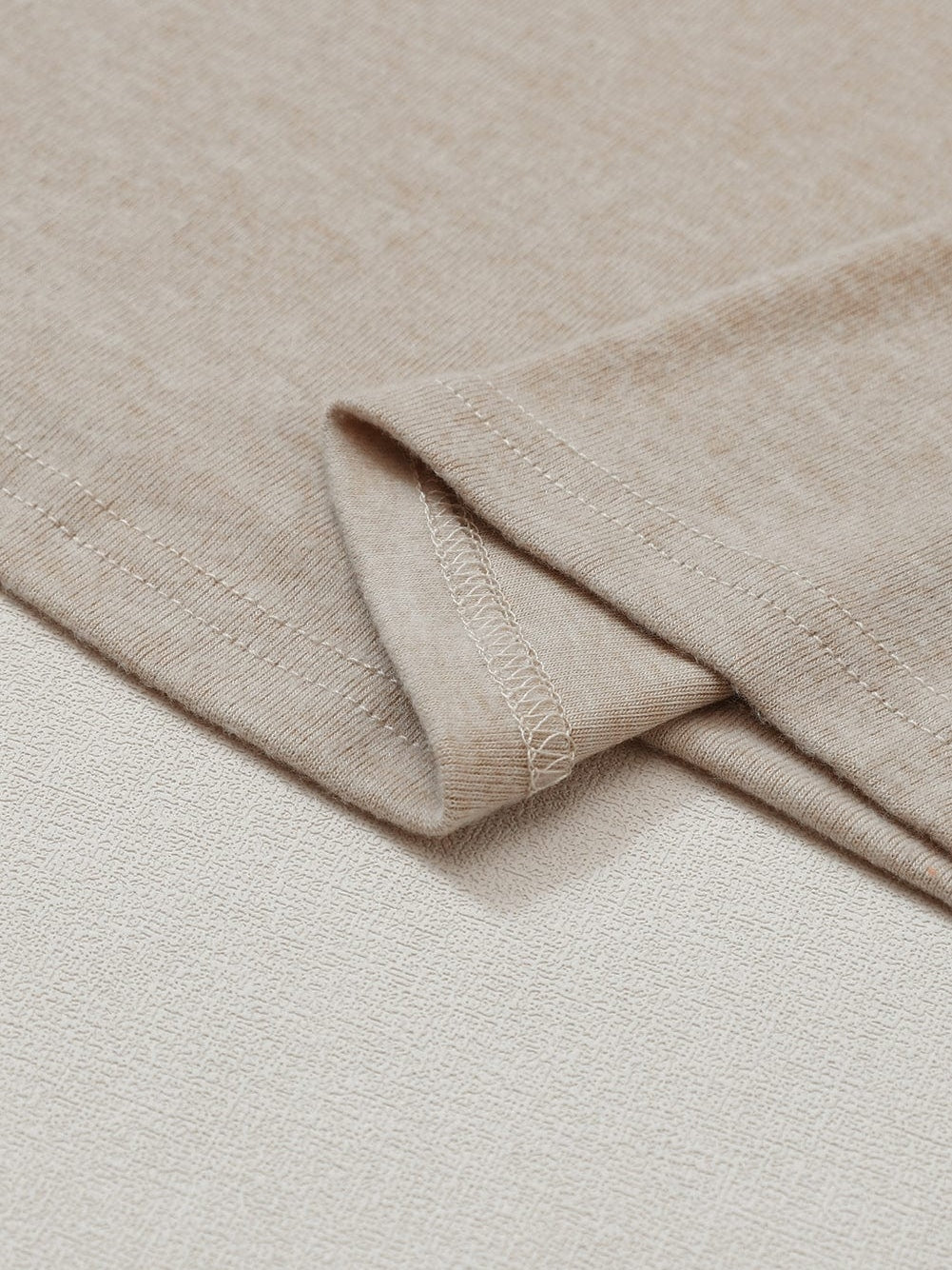 Khaki Buttoned Cuff Long Sleeve Sheath Blouse