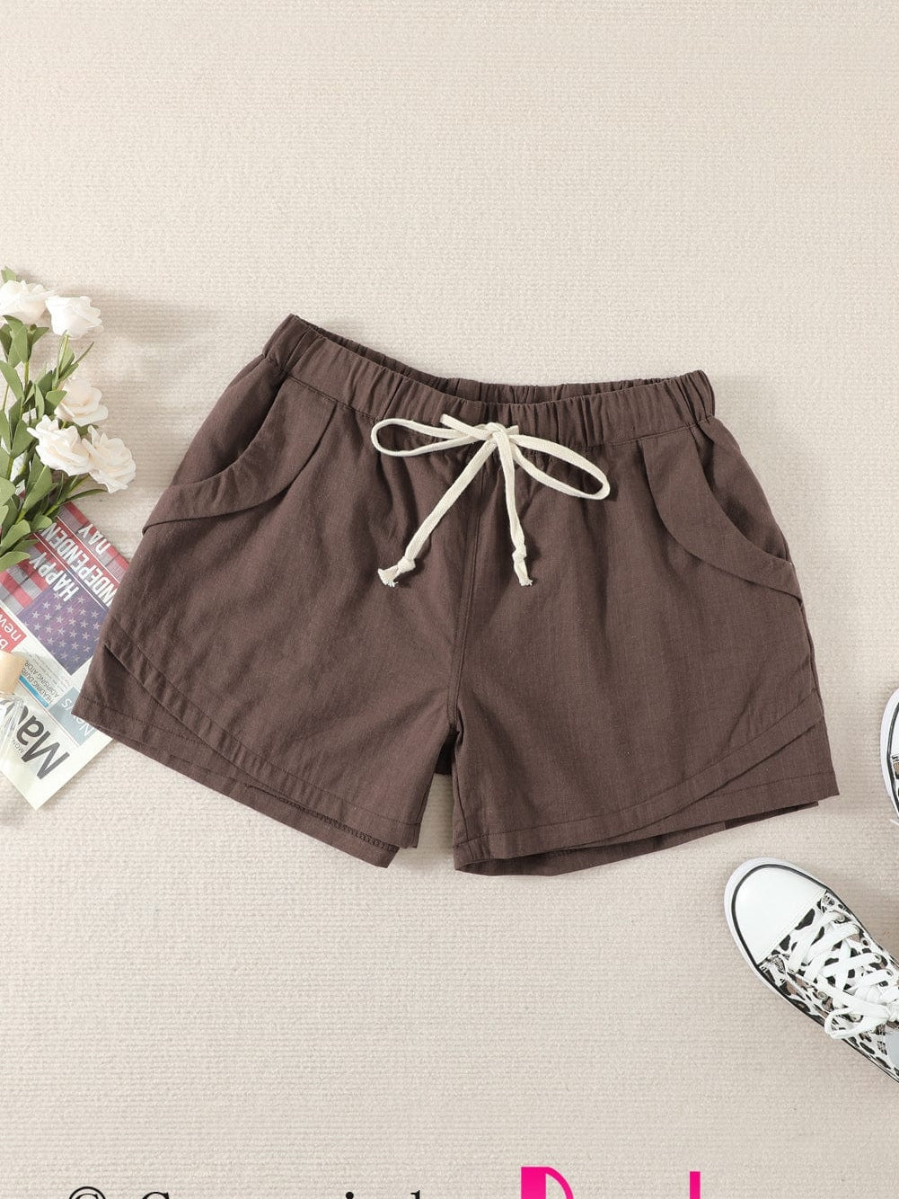 Khaki Faylin Shorts