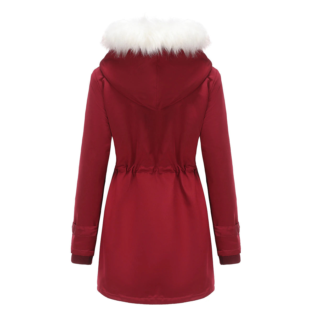 Women's Parka Jacket Hiking Windbreaker Hiking Fleece Jacket Winter Outdoor Thermal Warm Fleece Lining Windproof Winter Jacket Full Length Visible Zipper Fishing Camping / Hiking / Caving Traveling