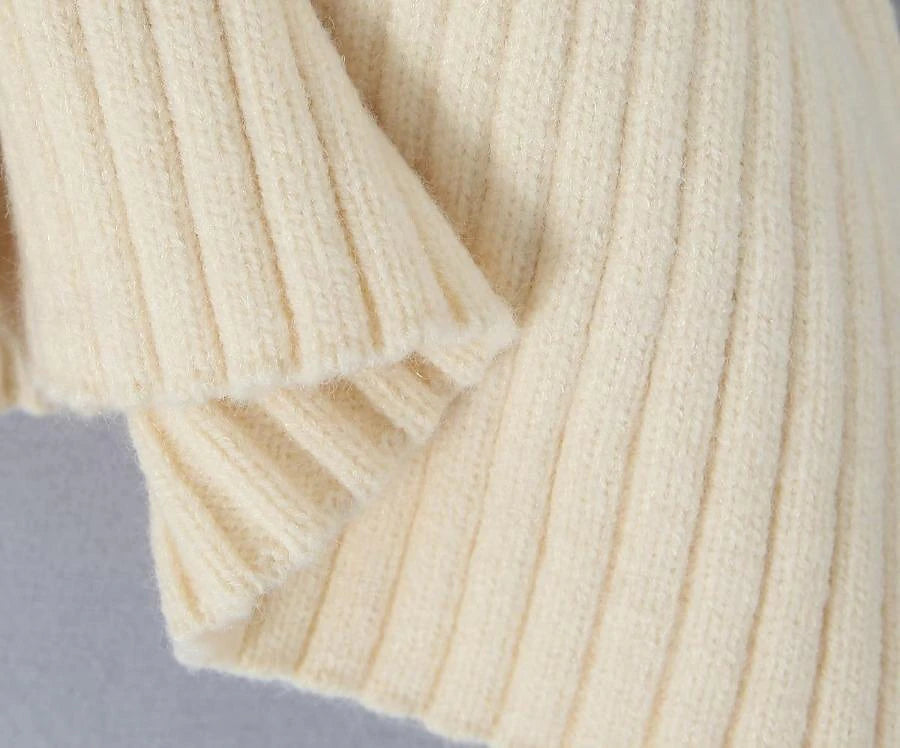 Set with Cropped Turtleneck Sweater Knitted Mini Skirt 2 PCS Sexy Cute Y2K Casual Daily Outfits