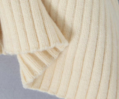 Set with Cropped Turtleneck Sweater Knitted Mini Skirt 2 PCS Sexy Cute Y2K Casual Daily Outfits