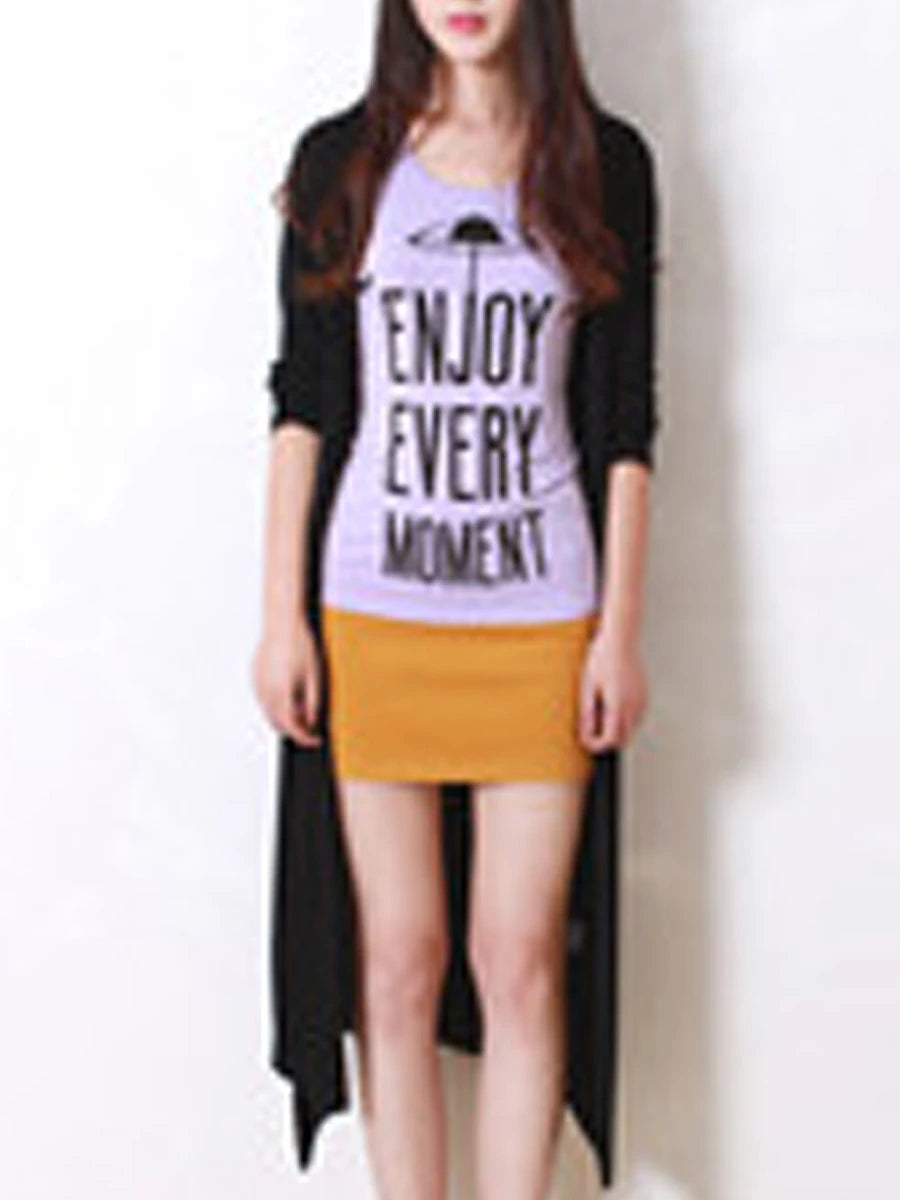 Women's Cardigan Sweater Open Front Ribbed Knit Modal Oversized Summer Fall Long Daily Going out Weekend Stylish Casual Soft Long Sleeve Solid Color Black White Yellow One-Size