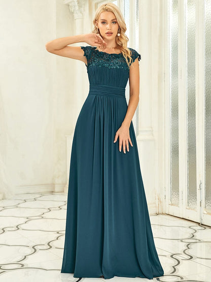 Lacey Chiffon Evening Party Gowns - Top Sellers