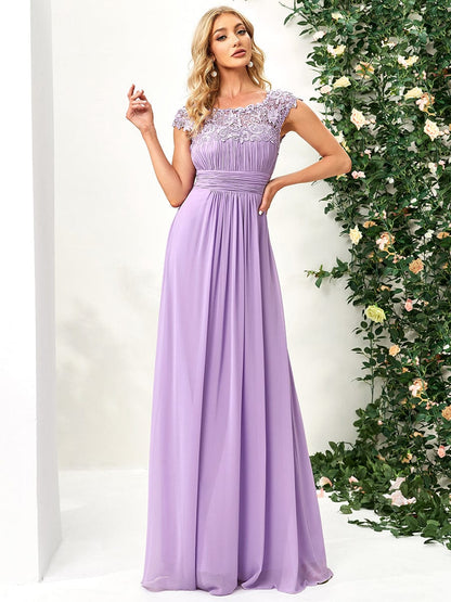 Lacey Chiffon Evening Party Gowns - Top Sellers