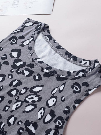 Leopard Lover's Essential Sleeveless Green Tank Top