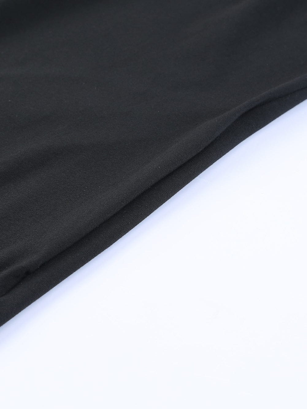 Leopard Print Black T-shirt Dress with Side Slits