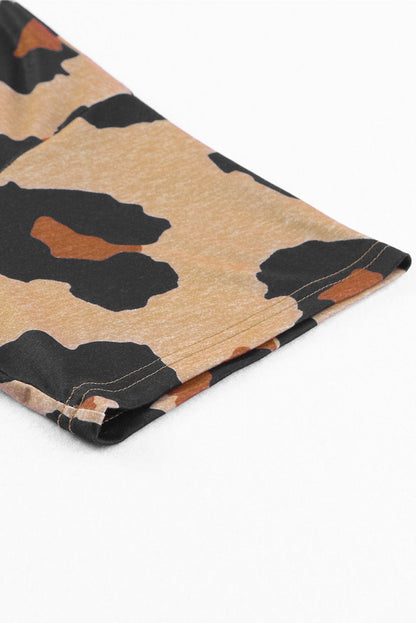 Leopard Print Boyfriend Style T-Shirt