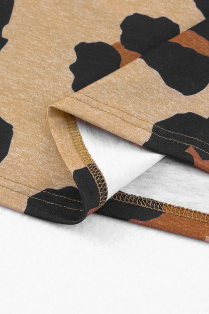 Leopard Print Boyfriend Style T-Shirt