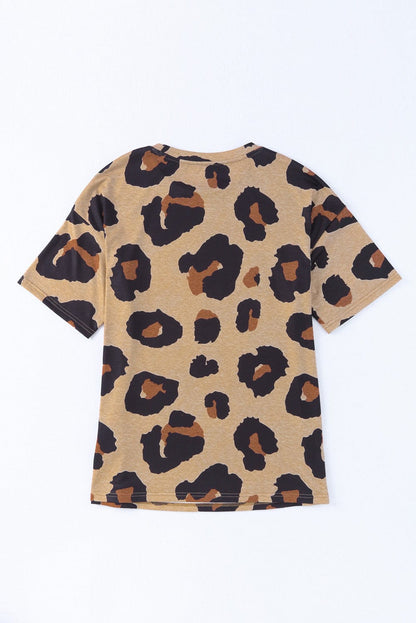 Leopard Print Boyfriend Style T-Shirt