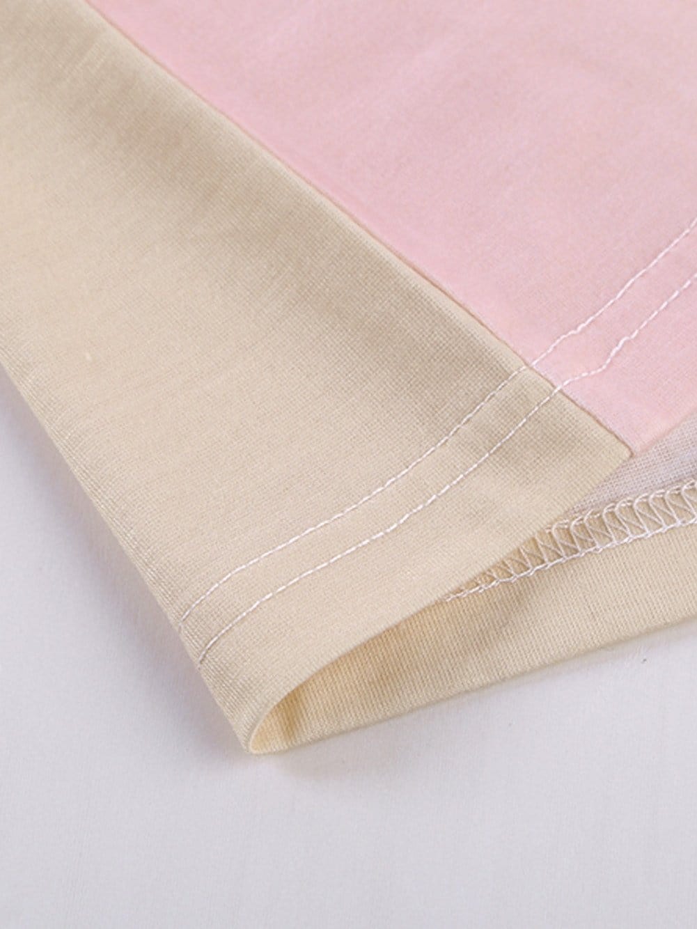 Leopard Print Color Block Mini Dress in Light Blue