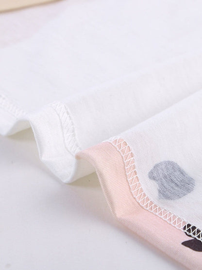 Leopard Print Color Block Mini Dress in Light Blue