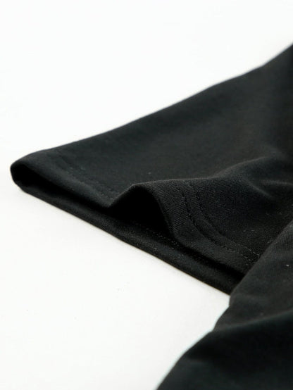 Leopard Print Color Block T-Shirt Maxi Dress with Side Slits