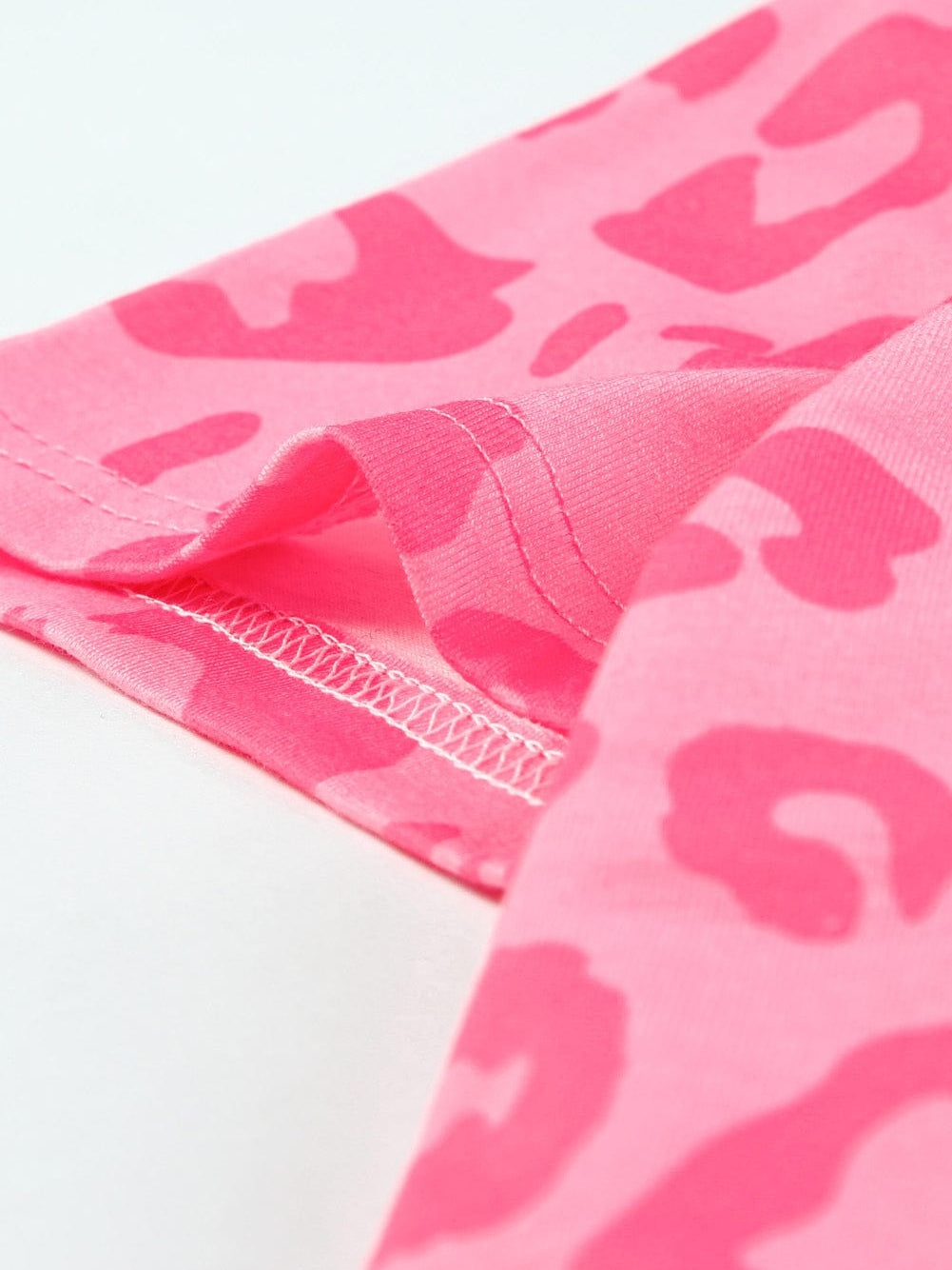 Leopard Print Crew Neck T-Shirt with Southern Belle Style