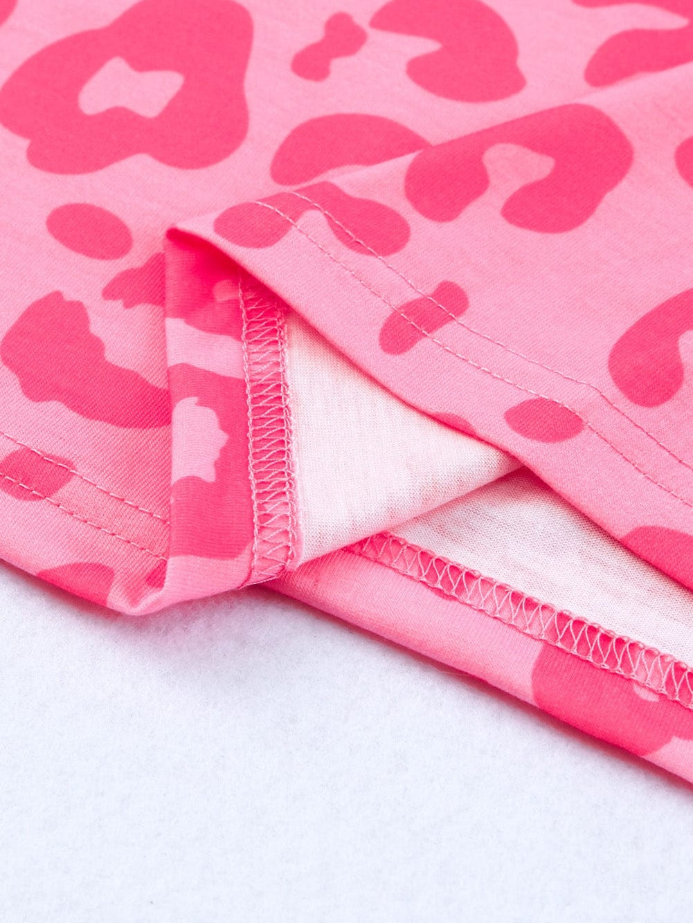 Leopard Print Crew Neck T-Shirt with Southern Belle Style