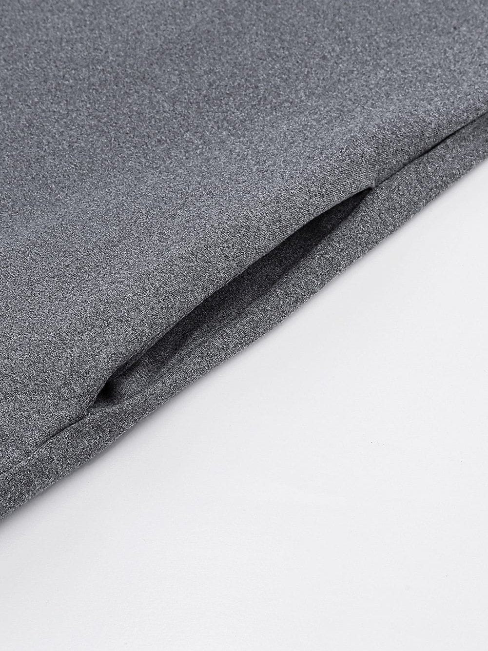 Leopard Print Gray T-shirt Dress with Side Slits