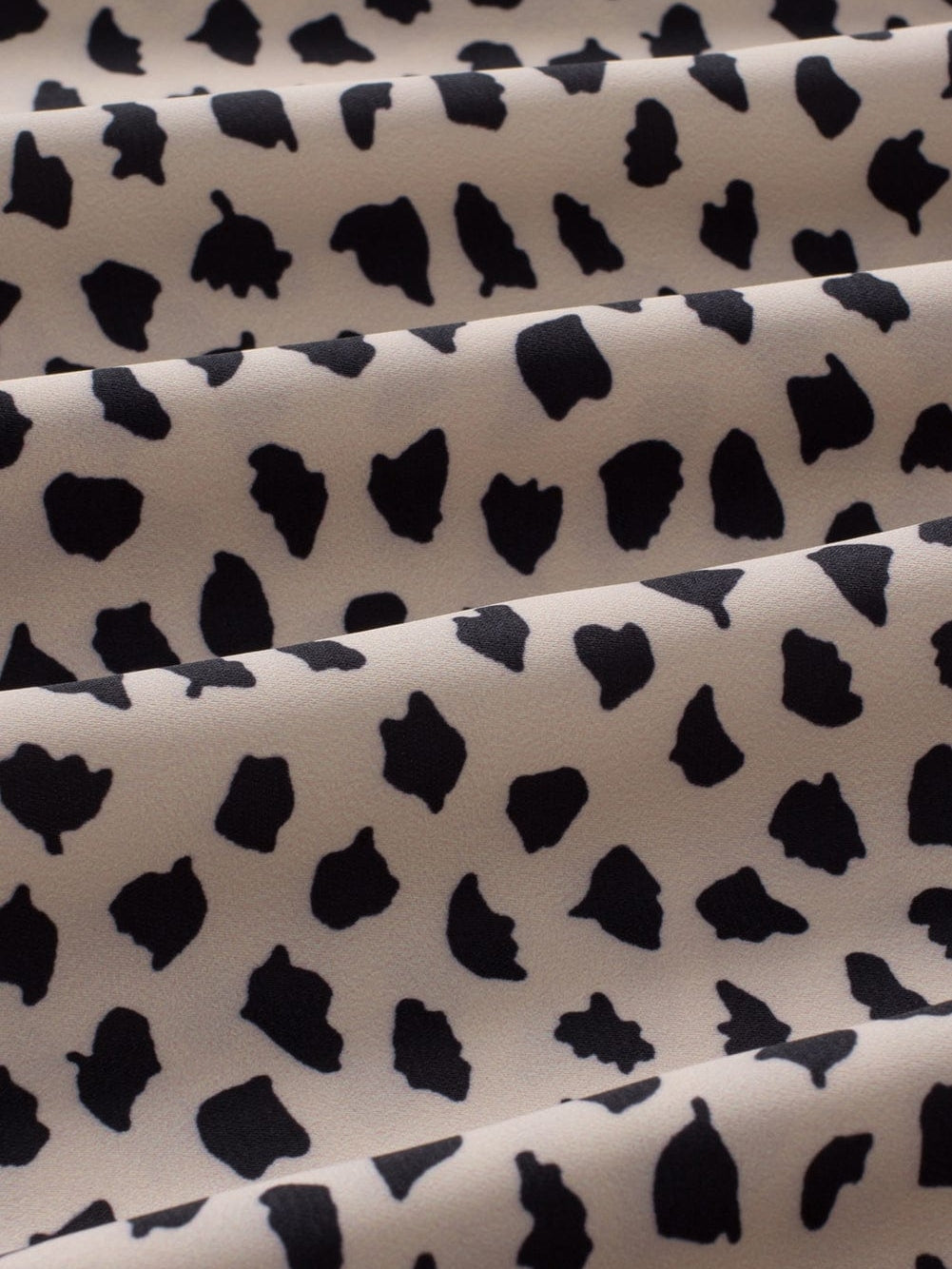 Leopard Print Khaki Puff Sleeve Round Neck Blouse