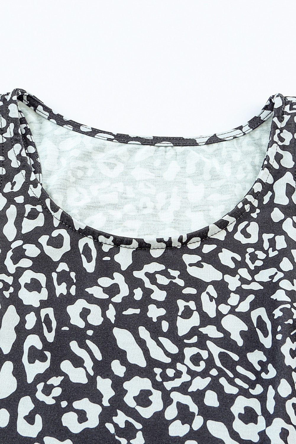 Leopard Print Maxi Dress with Pockets