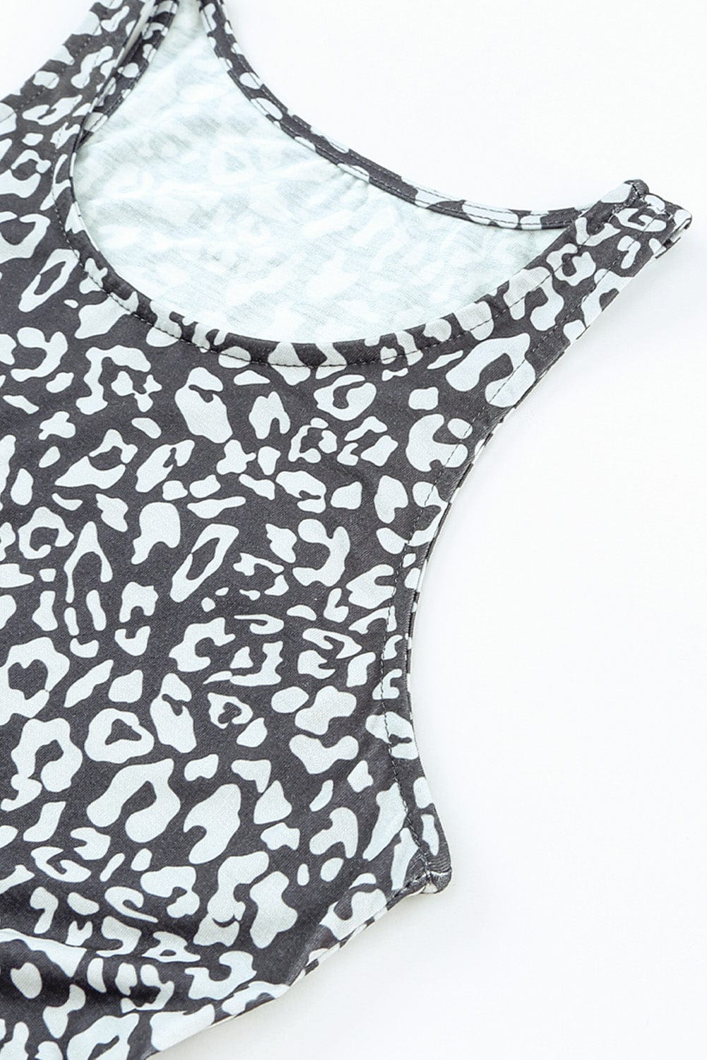 Leopard Print Maxi Dress with Pockets