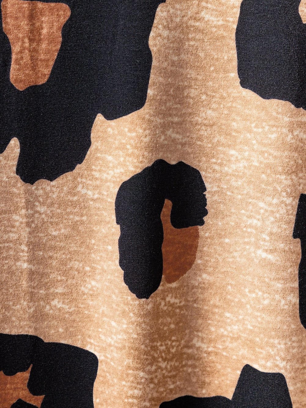 Leopard Print Open Back Maxi Dress with Side Slit