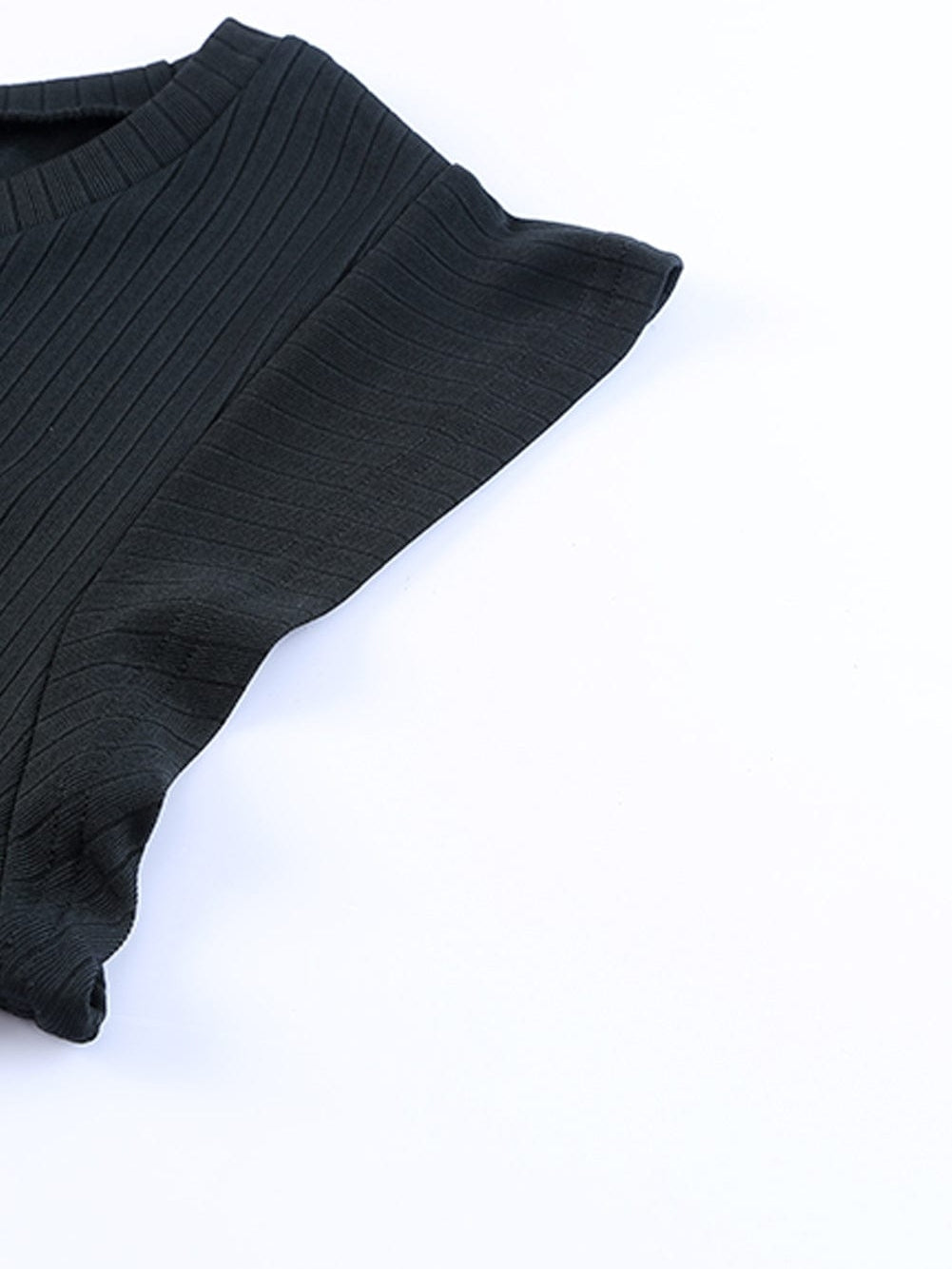 Leopard Print Ribbed Maxi Dress with Flutter Sleeves and Pockets