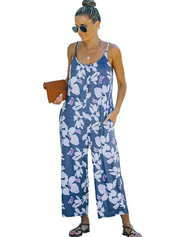 Leopard Print Sleeveless Jumpsuit for Stylish Women