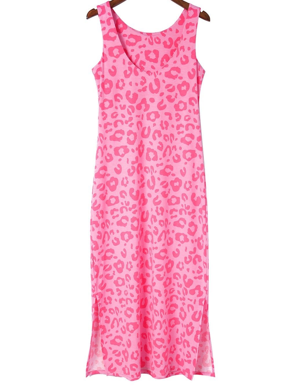 Leopard Print Sleeveless Maxi Dress for Stylish Summer Days
