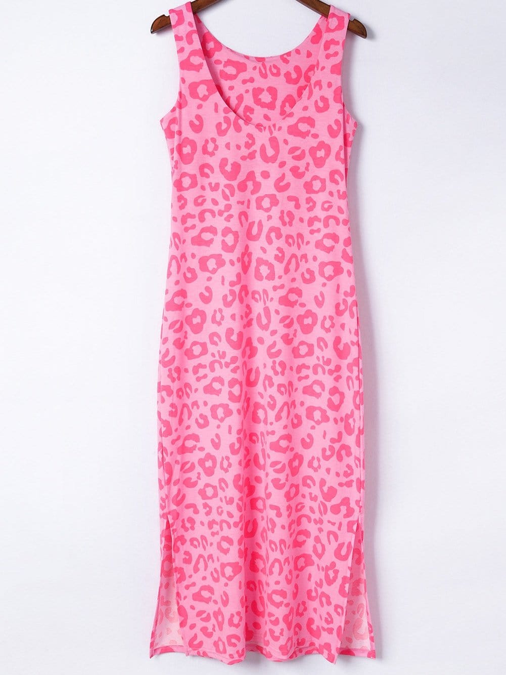 Leopard Print Sleeveless Maxi Dress for Stylish Summer Days