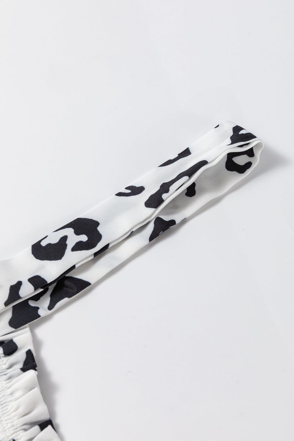 Leopard Print Smocked Fit and Flare Dress in Orange