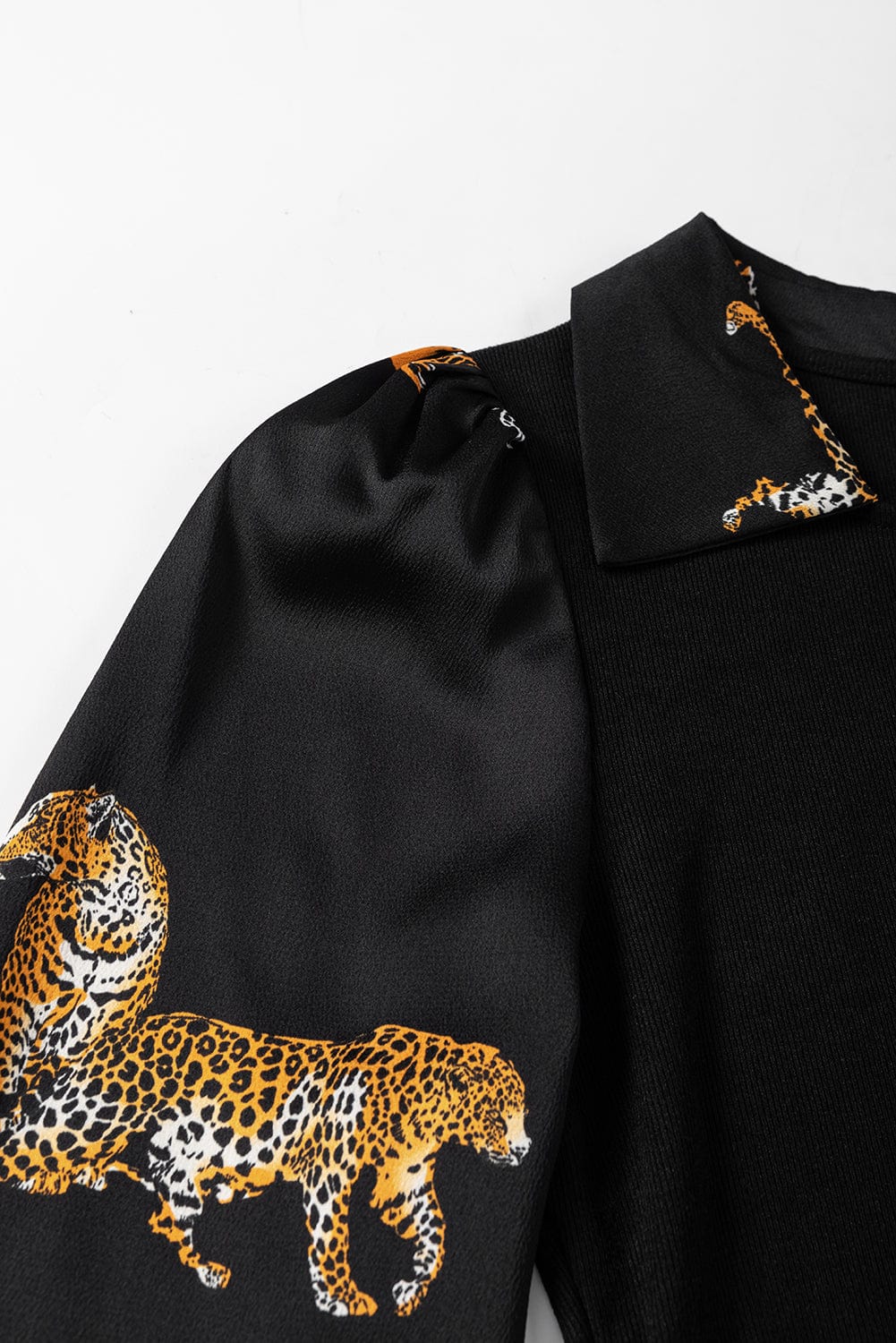 Leopard Print Swing Dress with Elegant Style