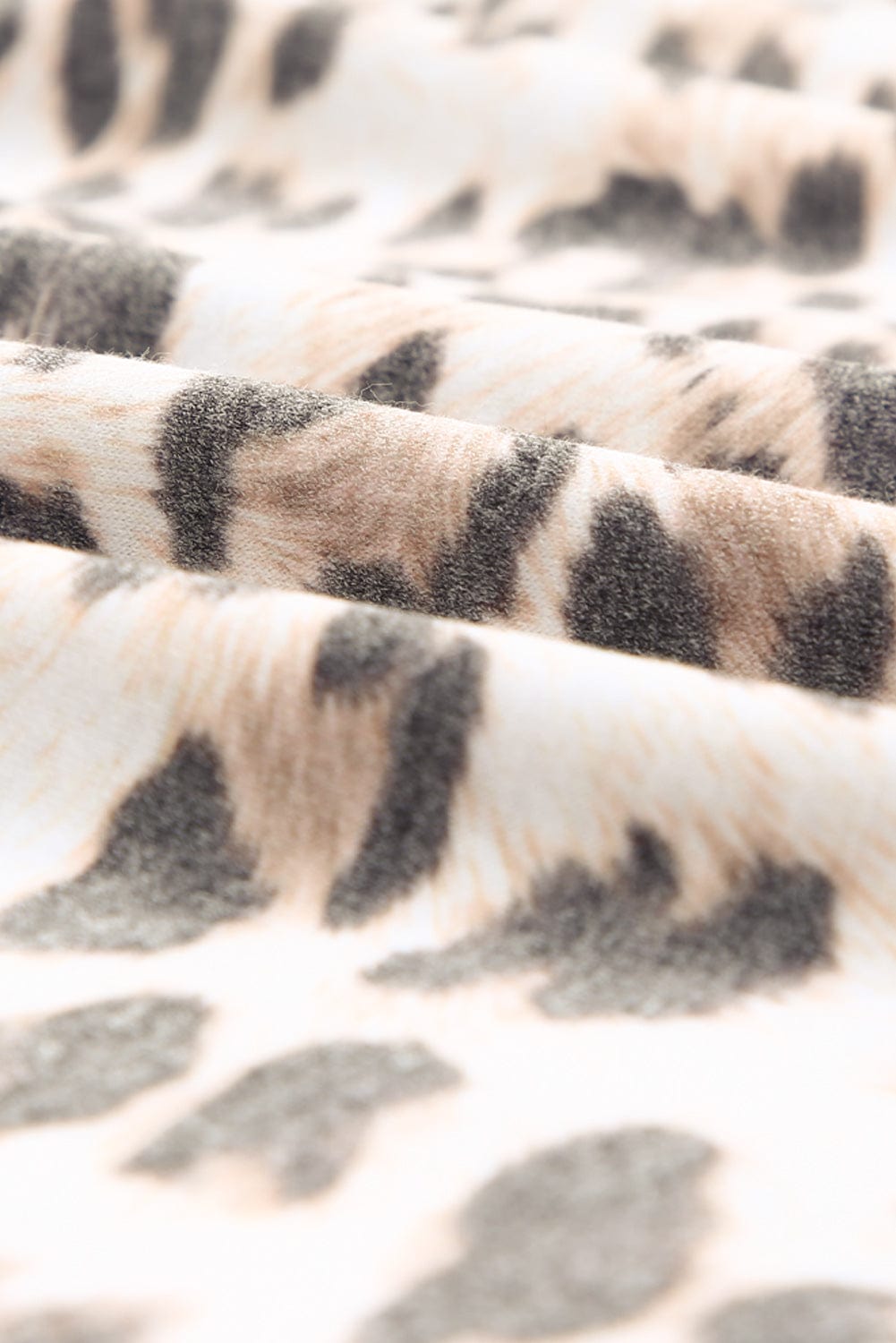 Leopard Print Tiered Ruffle Sleeveless Mini Dress