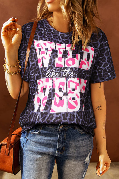 Leopard Print Wild West Graphic Tee