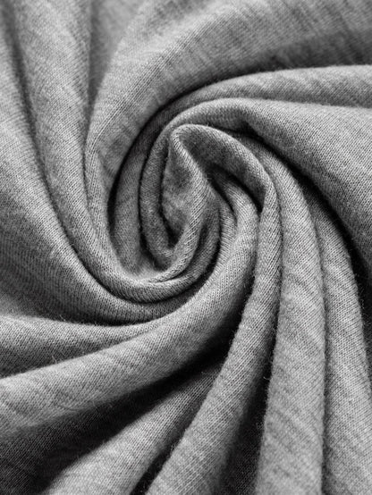 Light Gray Pleated Puff Sleeve Knit Top