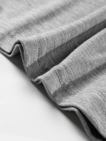 Light Gray Pleated Puff Sleeve Knit Top