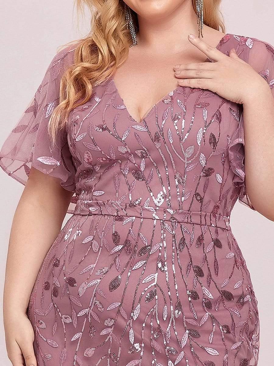 Long Mermaid Style Plus Size Formal Dress for Special Occasions