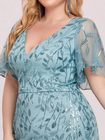 Long Mermaid Style Plus Size Formal Dress for Special Occasions