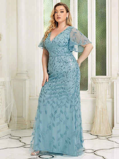 Long Mermaid Style Plus Size Formal Dress for Special Occasions