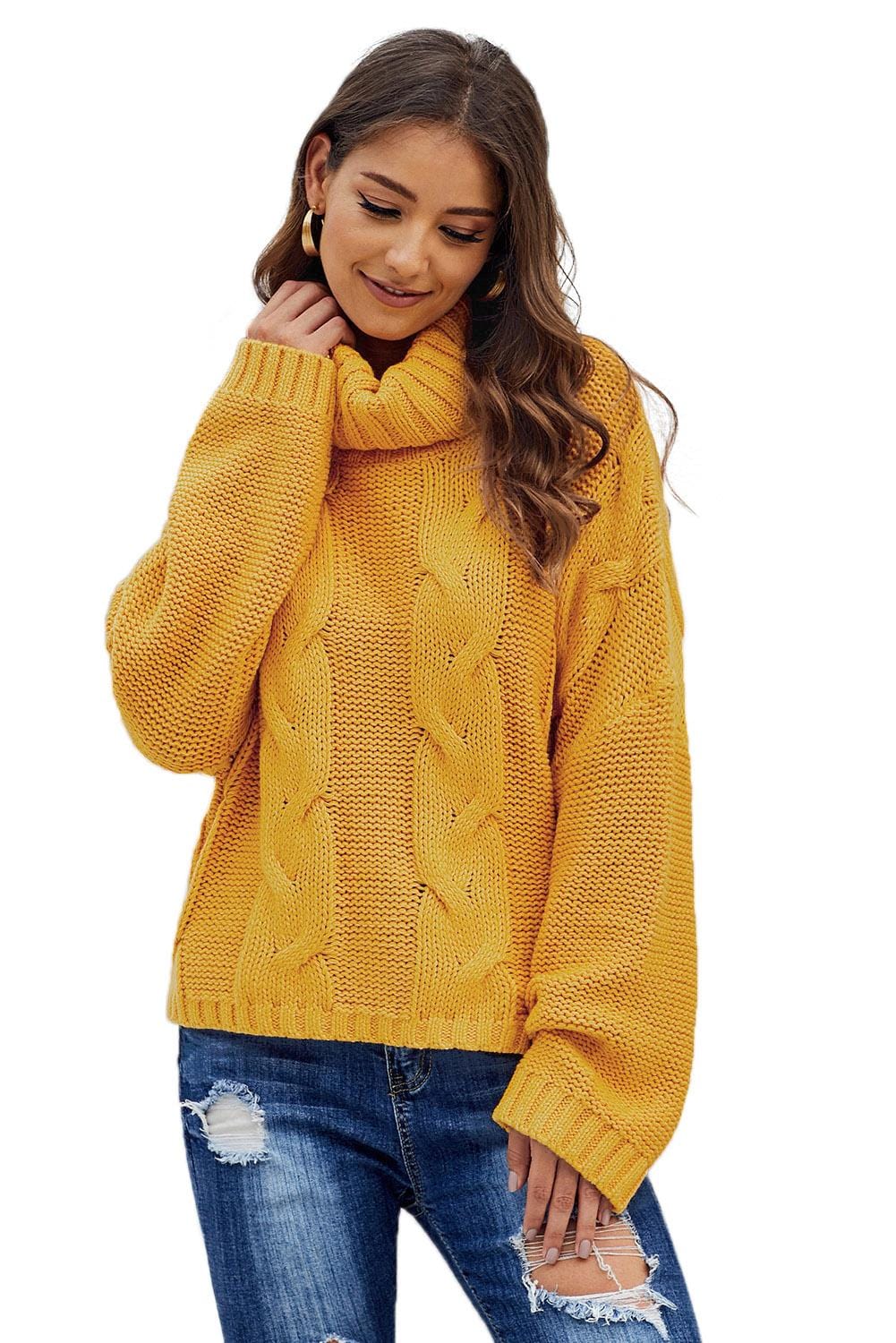 Loose Solid Twist Knit Casual Cardigan