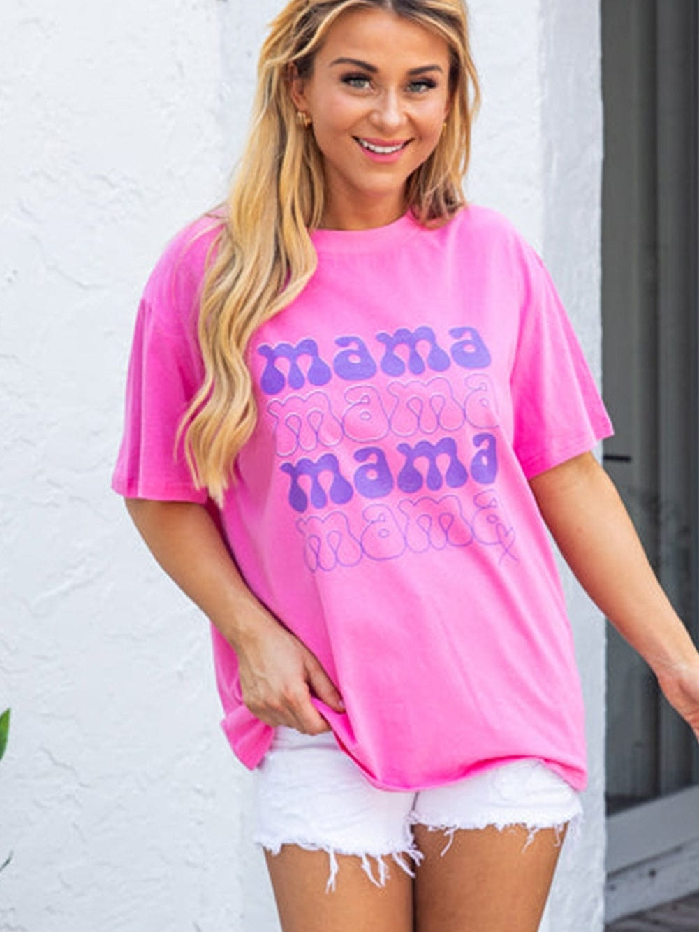 MAMA Bonbon Graphic Oversized Tee